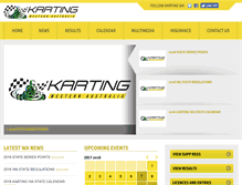 Tablet Screenshot of kartingwa.com.au